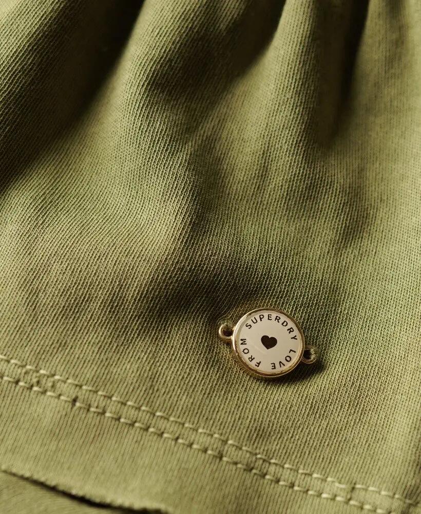 superdry Gonna Mini Jersey a Balze in Cotone 5/6