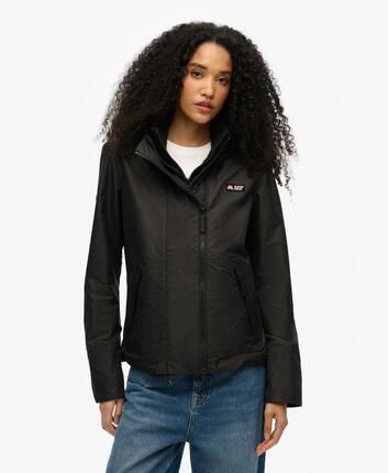 superdry Kapuzen-Windbreaker für Damen – Slim Fit, 100% recyceltes Polyester