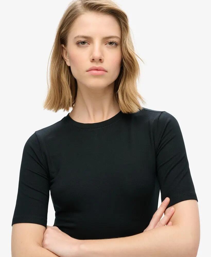 superdry Ss Midi Jersey Dress vestido midi em jersey 3/4