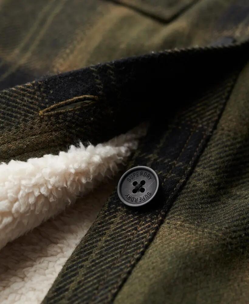 superdry Borg Check Overshirt z podszyciem borg 6/7