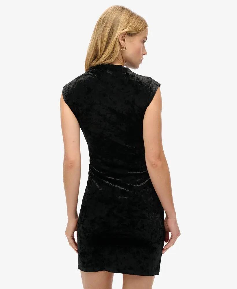 superdry Velvet Bodycon Dress vestido justo em veludo 5/7