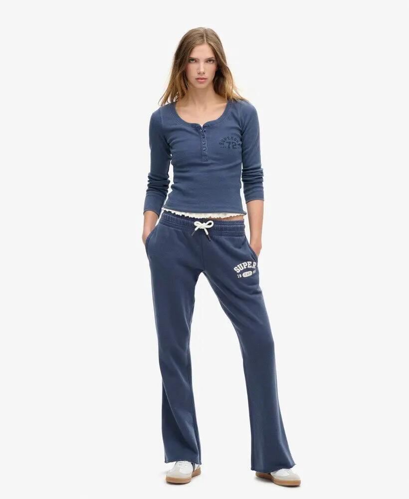 superdry Joggers flare a vita bassa in cotone – Essential Comfort 2/7