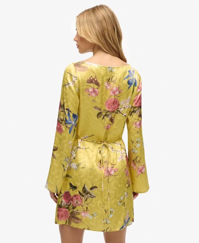 superdry Robe courte à manches évasées en jacquard 5/7