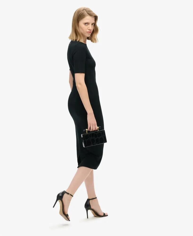 superdry Ss Midi Jersey Dress vestido midi em jersey 2/4