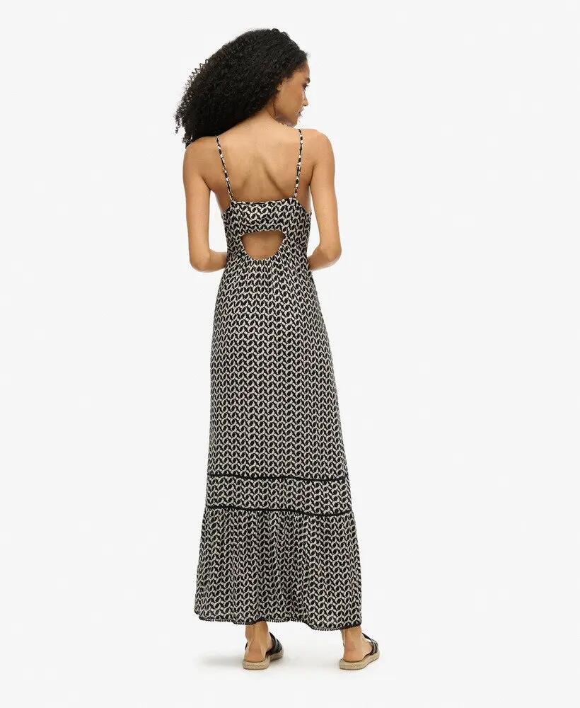 superdry Vestido Cami Maxi em renda - Corte loose 3/5