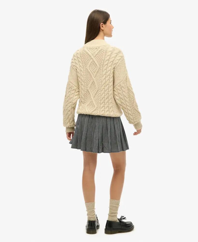 superdry Saia Mini Plissada Vintage aos Quadrados – MICRO CHECK 5/7