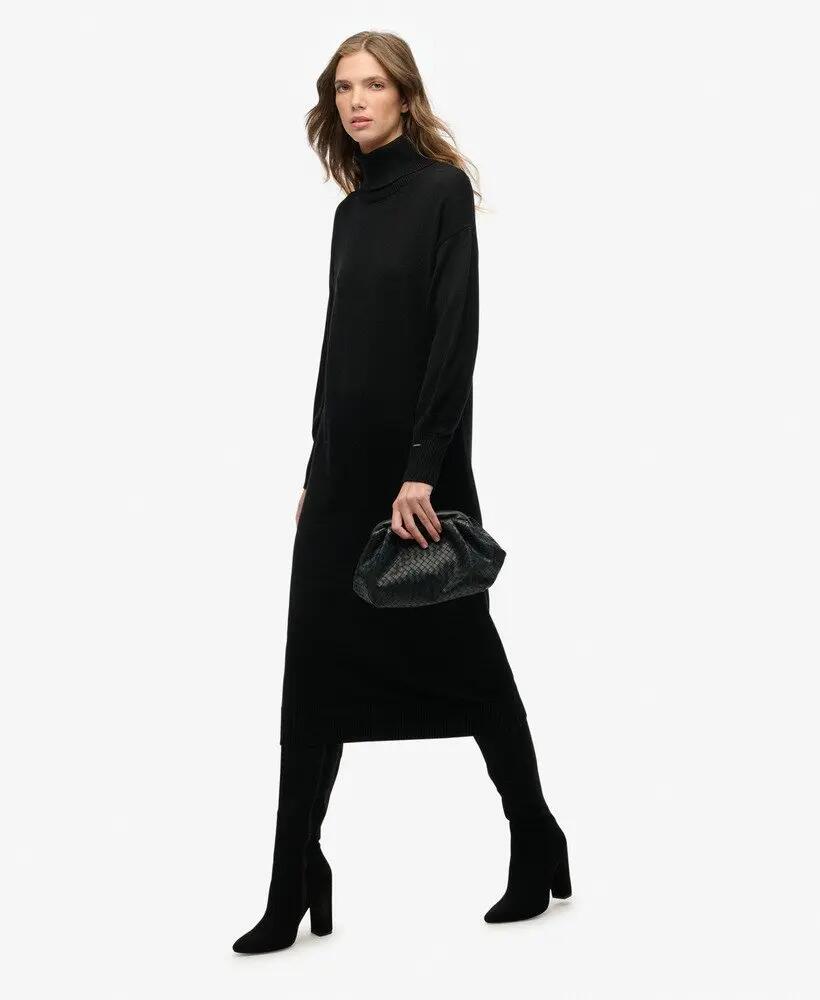 superdry Vestido Camisola Midi gola alta 100% algodão – Corte loose 4/5