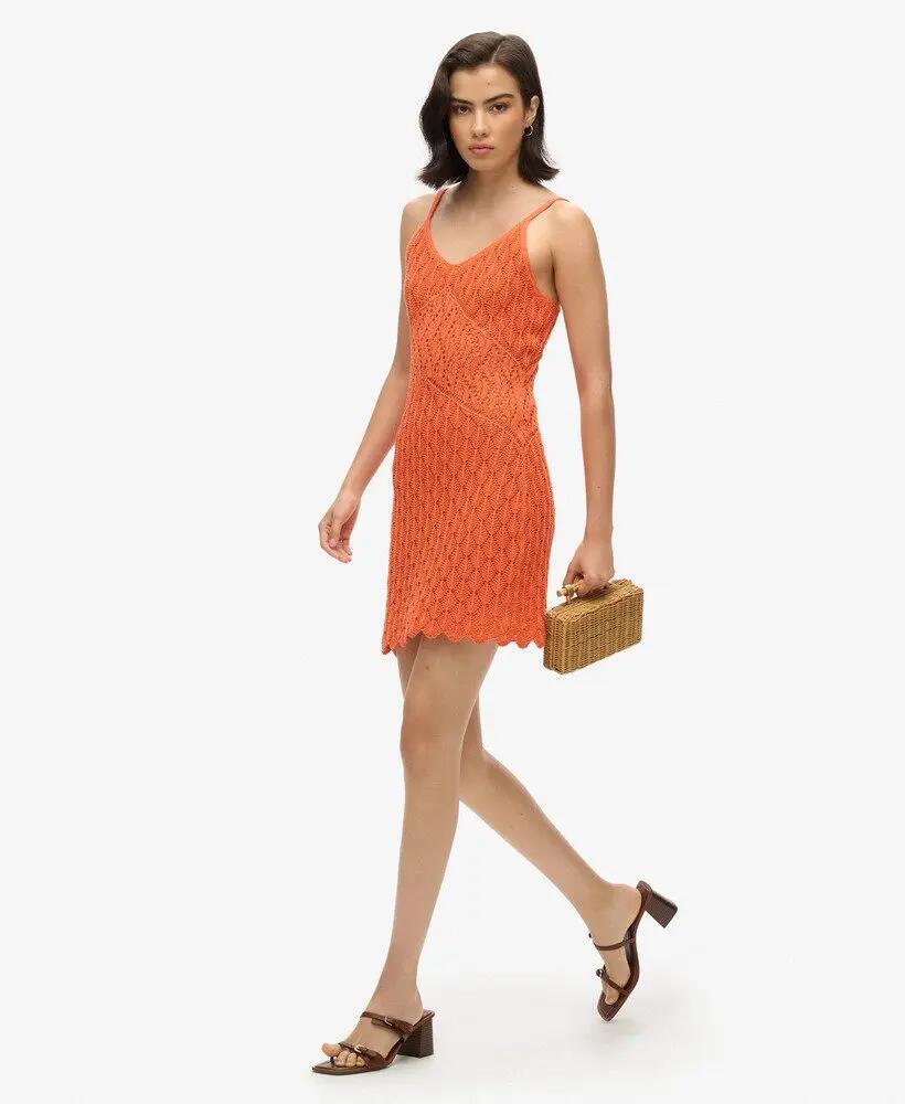superdry Vestido mini de crochet - Crochet Cami Mini Dress 5/7