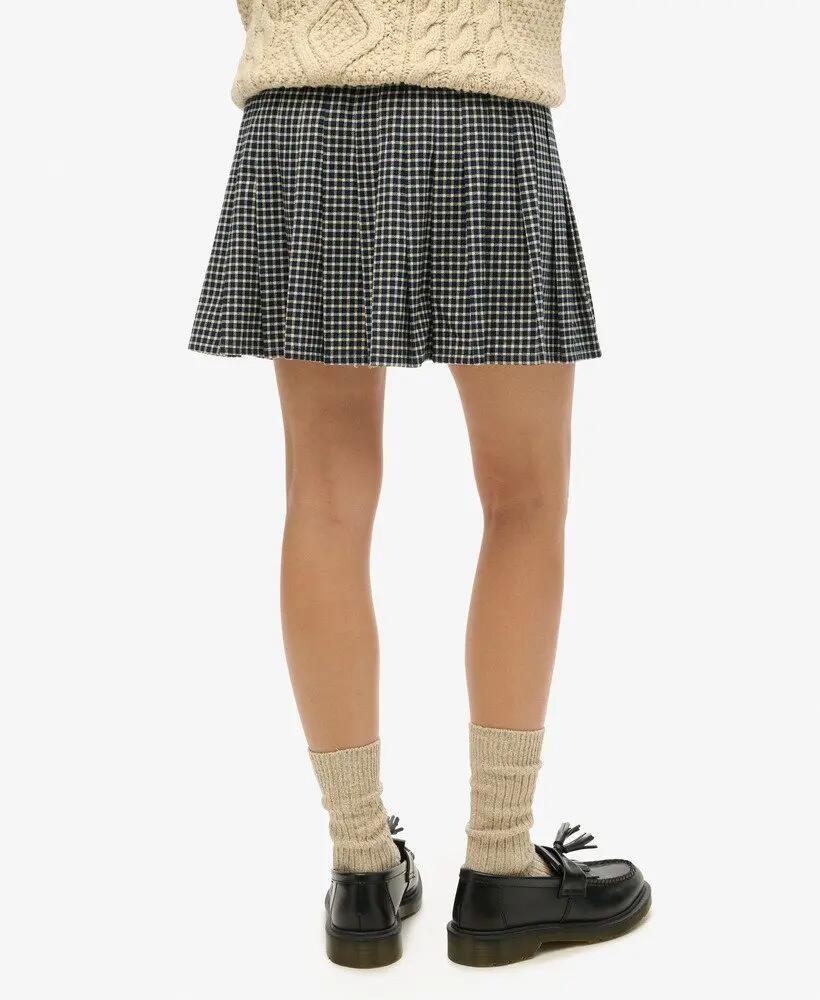 superdry Saia Mini Plissada Vintage aos Quadrados – MICRO CHECK 4/7