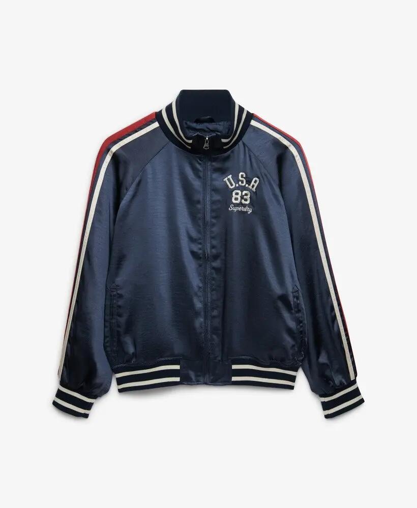superdry Casaco Suika Track oversize poliéster - Richest Navy 7/7