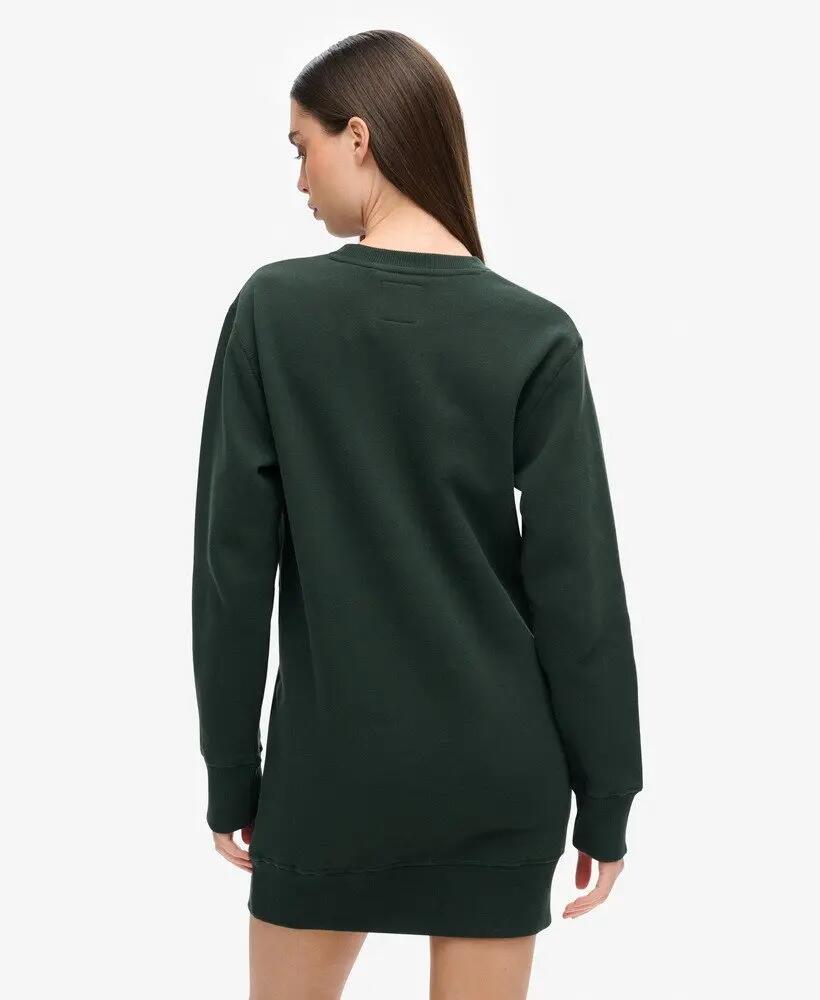 superdry Vestito jersey Luxe Metallic Logo – Academy Dark Green 4/6