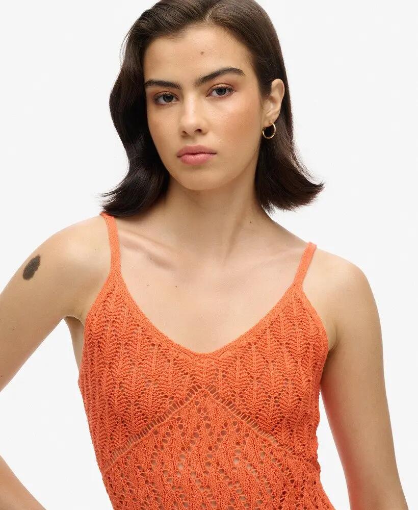 superdry Vestido mini de crochet - Crochet Cami Mini Dress 3/7