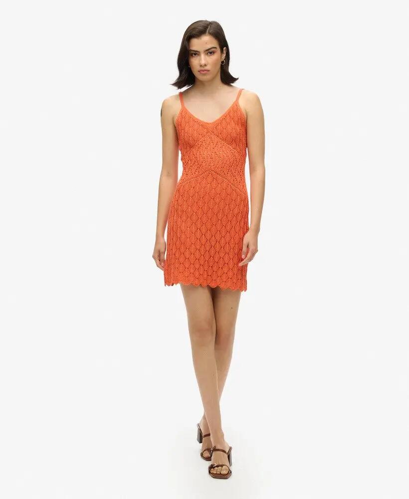 superdry Vestido mini de crochet - Crochet Cami Mini Dress 2/7
