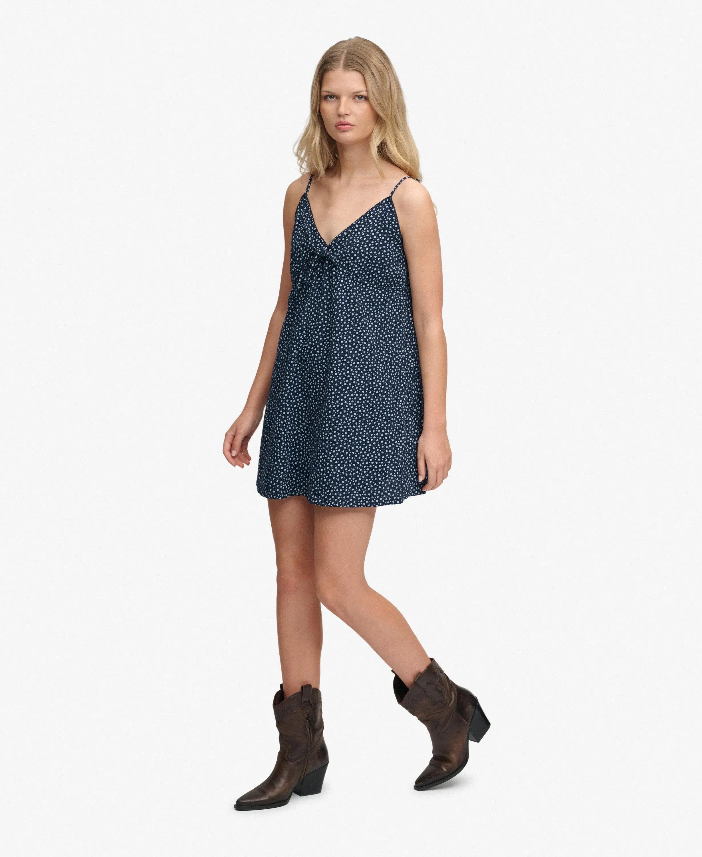 superdry Vestido Cami tecido texturado – Corte relaxed com alças reguláveis 5/7