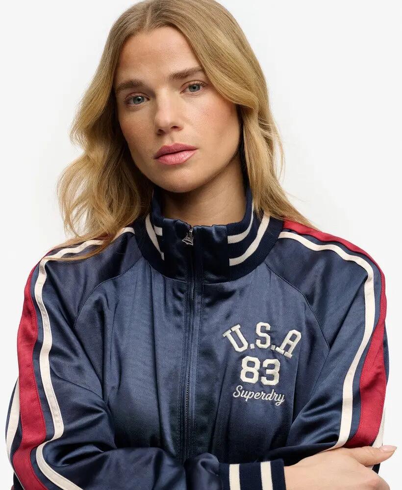 superdry Casaco Suika Track oversize poliéster - Richest Navy 4/7
