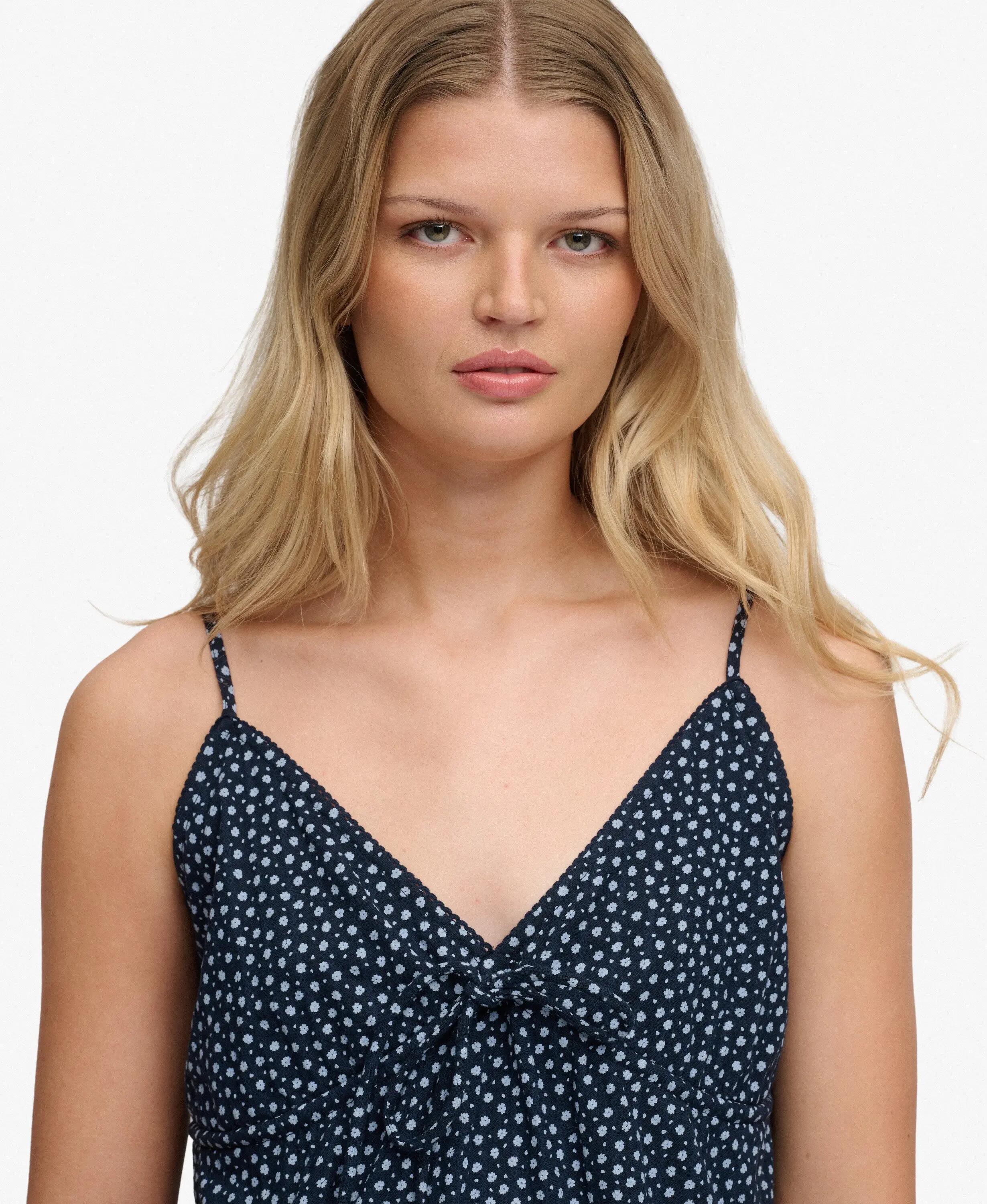 superdry Vestido Cami tecido texturado – Corte relaxed com alças reguláveis 4/7