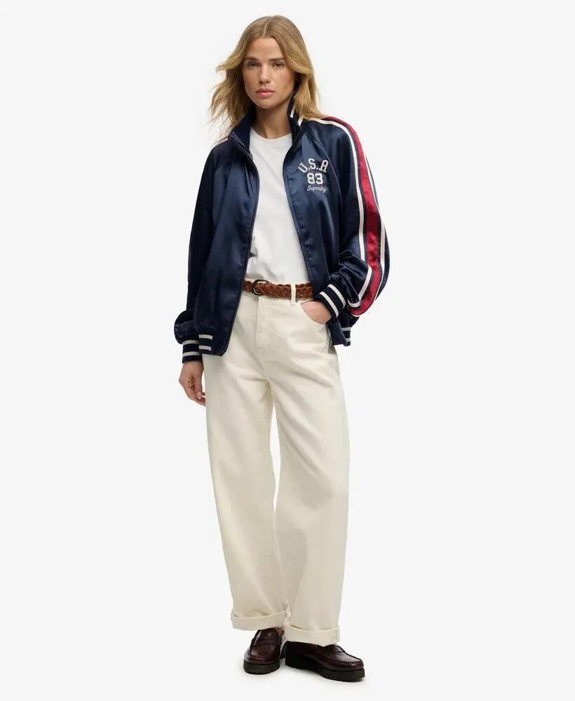 superdry Casaco Suika Track oversize poliéster - Richest Navy 3/7