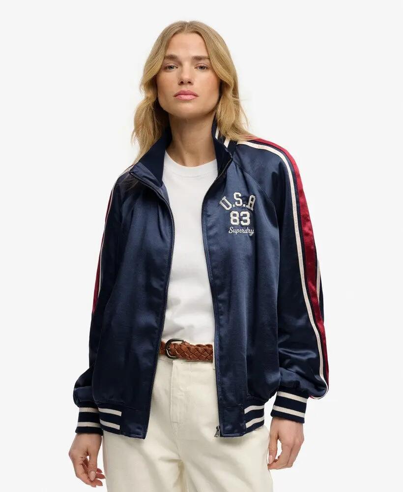 superdry Casaco Suika Track oversize poliéster - Richest Navy 2/7