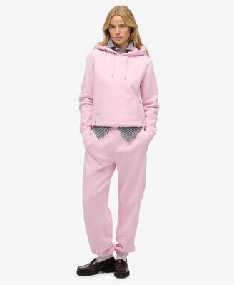 Superdry essential logo joggers damesbroek 100% katoen dusty sage