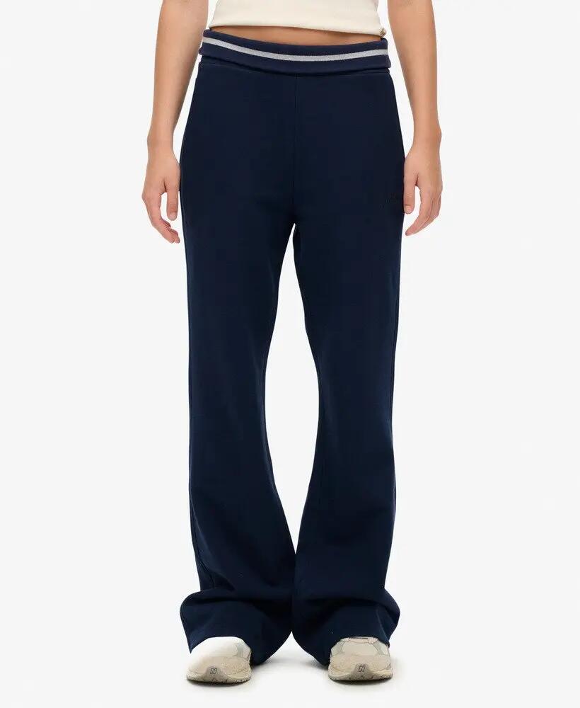superdry Calças jogger flare low rise Athletic Essentials em algodão e 3/7
