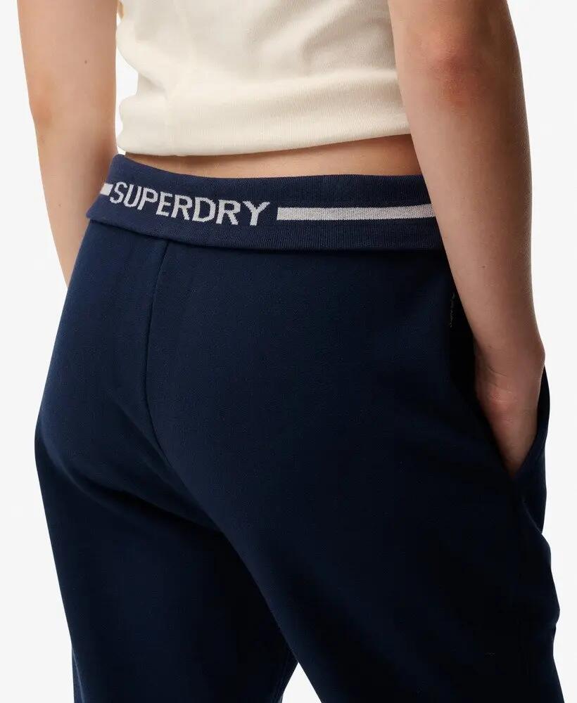 superdry Calças jogger flare low rise Athletic Essentials em algodão e 2/7