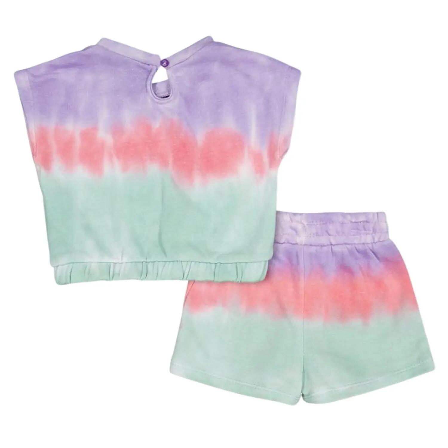 Toddler Tie Dye Top & Shorts Set (Multicoloured) 2/3