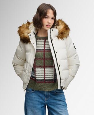 Superdry everest hooded bomberjack slim, gewatteerd