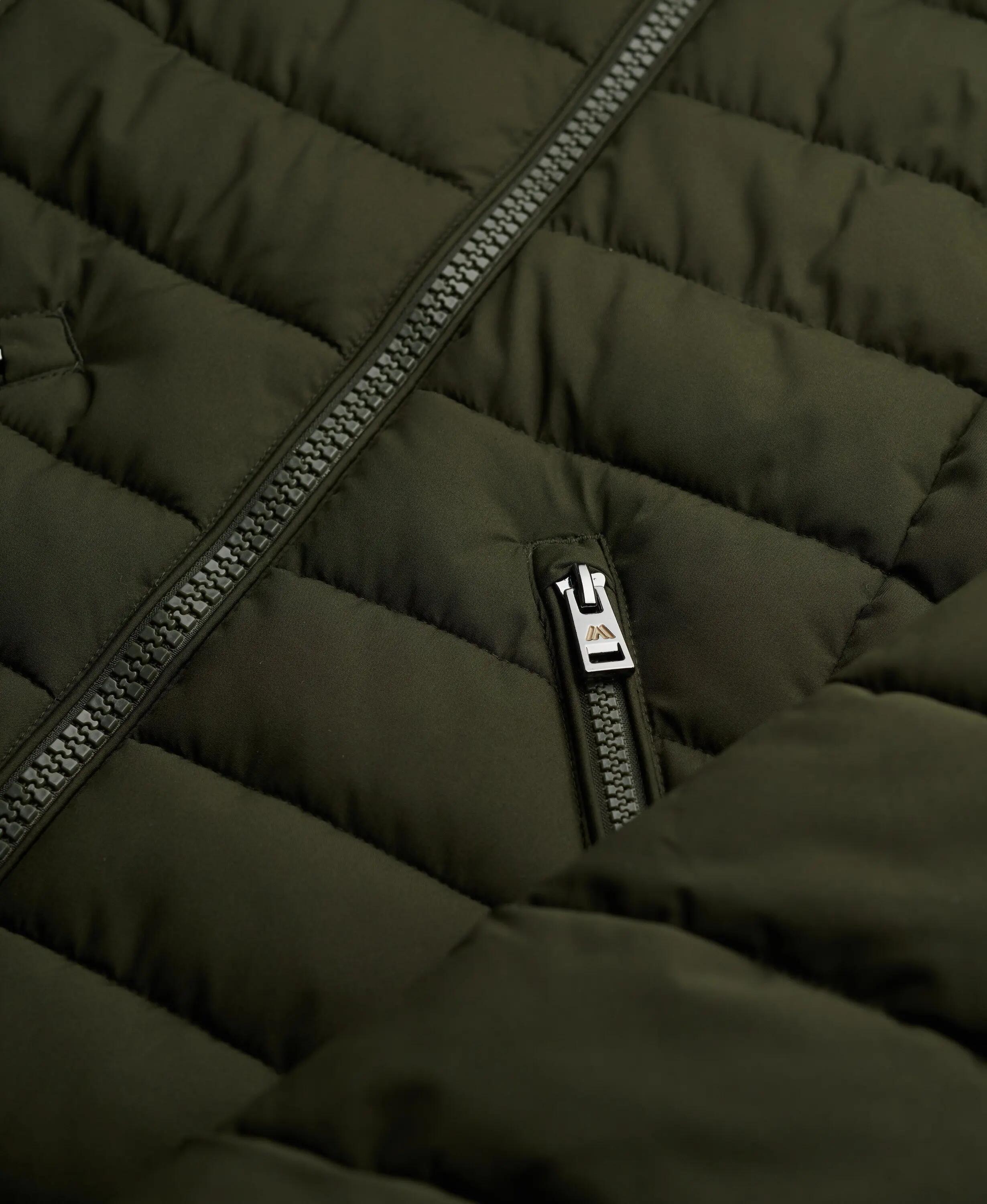 superdry Płaszcz Fuji z kapturem ze sztucznym futrem, długość mid 7/7