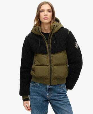 Superdry everest bomber hybrid jacket - gerecycled polyester