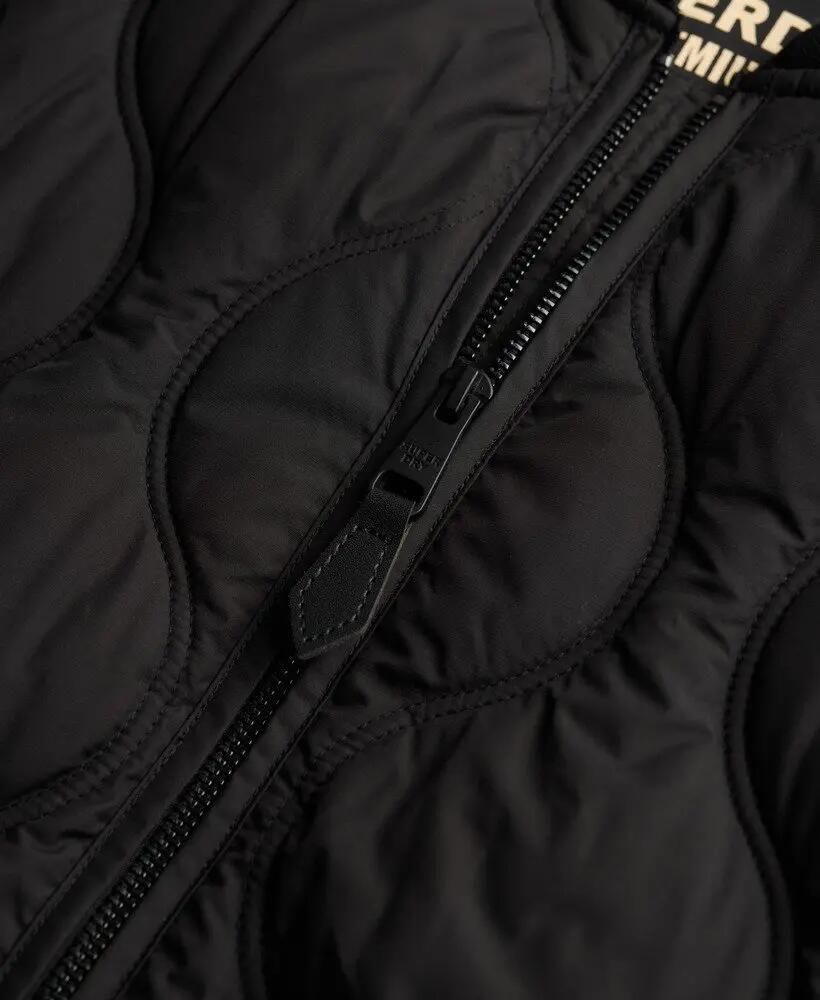 superdry Casaco longo acolchoado interior — Preto 7/7