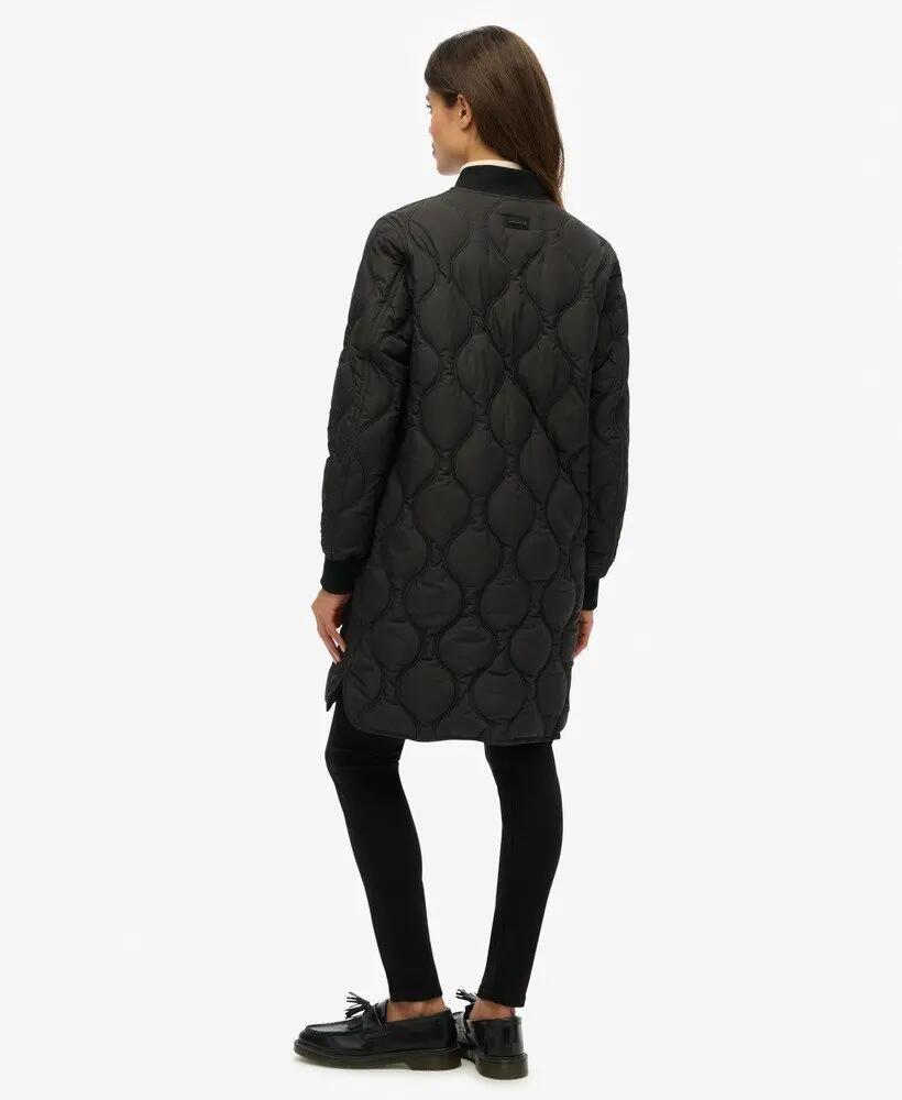 superdry Casaco longo acolchoado interior — Preto 6/7