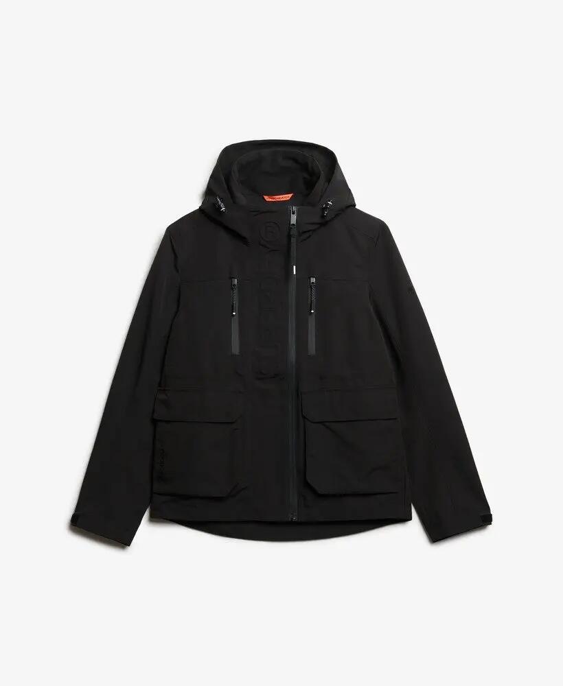 superdry Kurtka z kapturem Ultimate Tech Windbreaker – Slim, Czarna 6/6