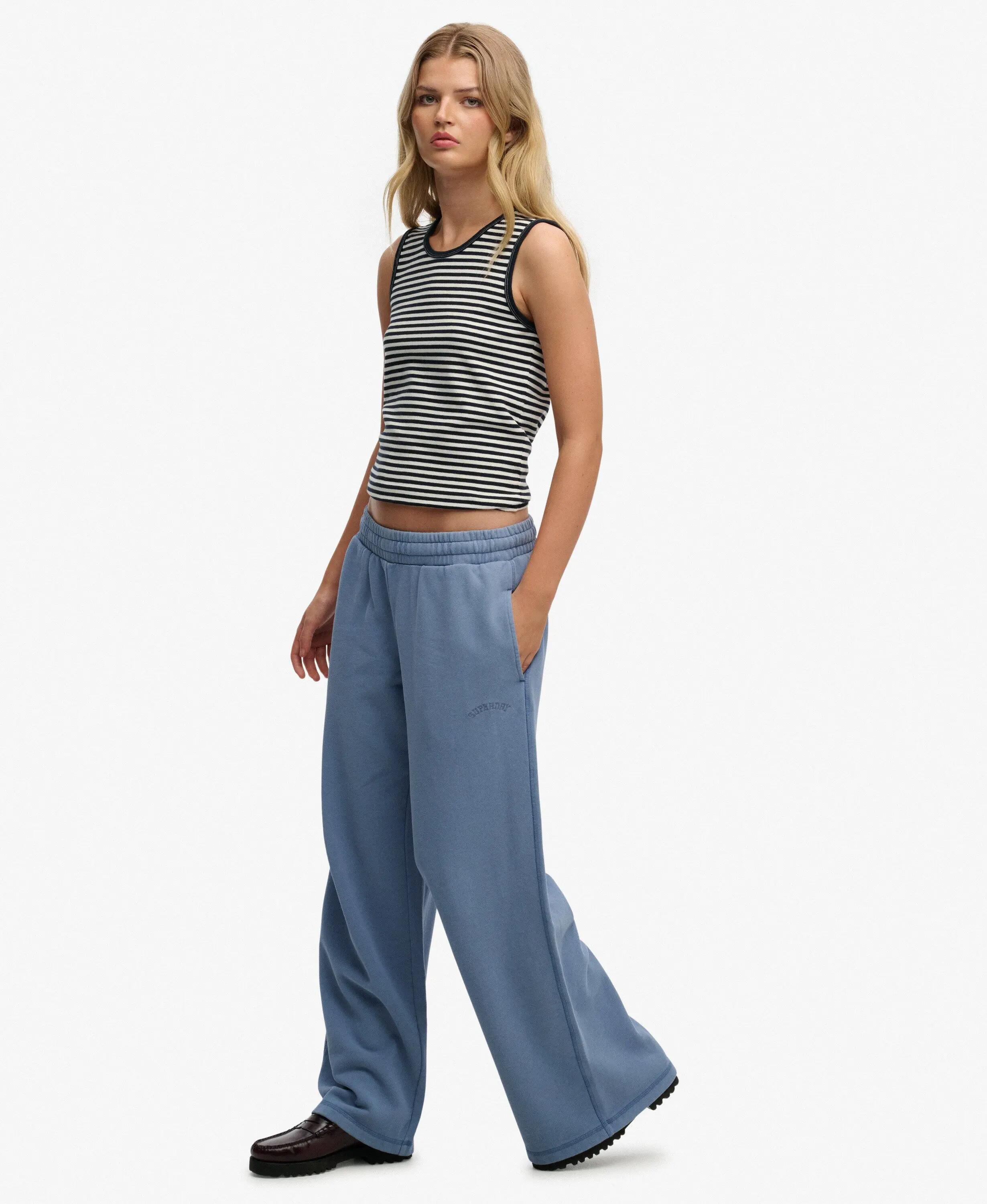 superdry Pantalon jogger large Essential Logo en coton 4/7