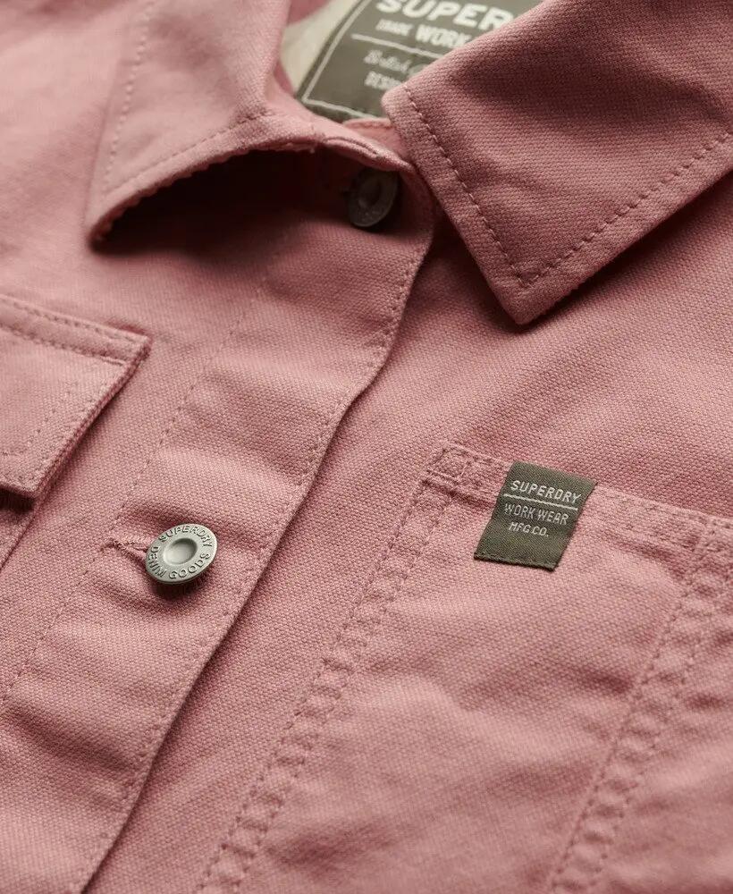 superdry Chore Jacket casaco feminino em algodão Ash Rose 5/6