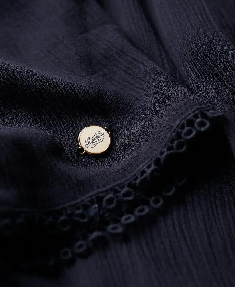 superdry Tuta corta Beach maniche corte in viscosa leggera – ECLIPSE NAVY 6/7