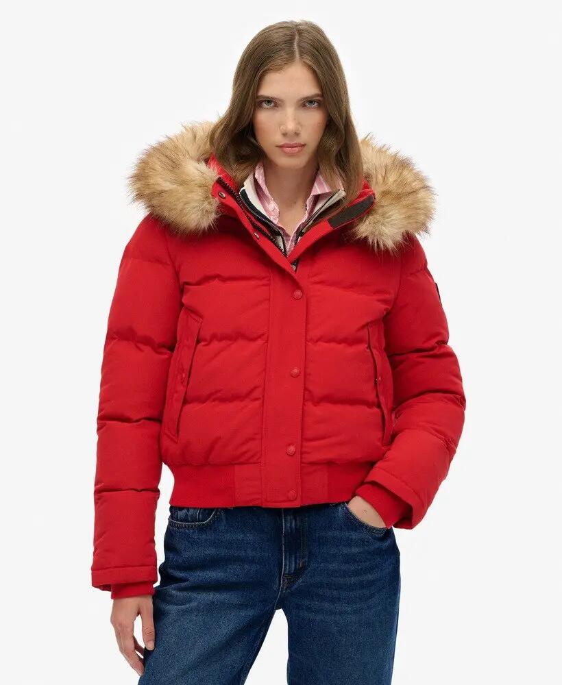 superdry Everest Kapuzen-Bomberjacke Slim Fit aus recyceltem Polyester 6/7