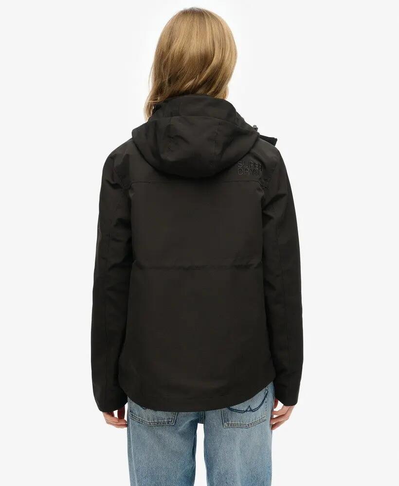 superdry Kurtka z kapturem Ultimate Tech Windbreaker – Slim, Czarna 5/6