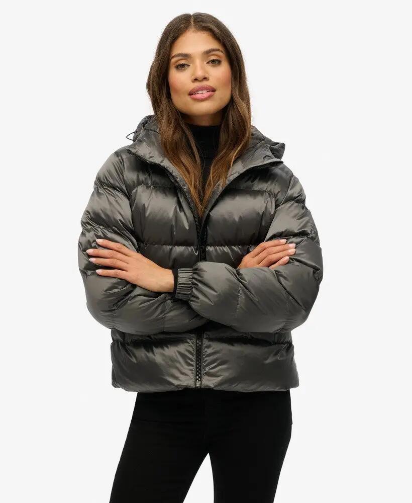 superdry Piumino Sportivo con Cappuccio - Slim e Idrorepellente 6/7