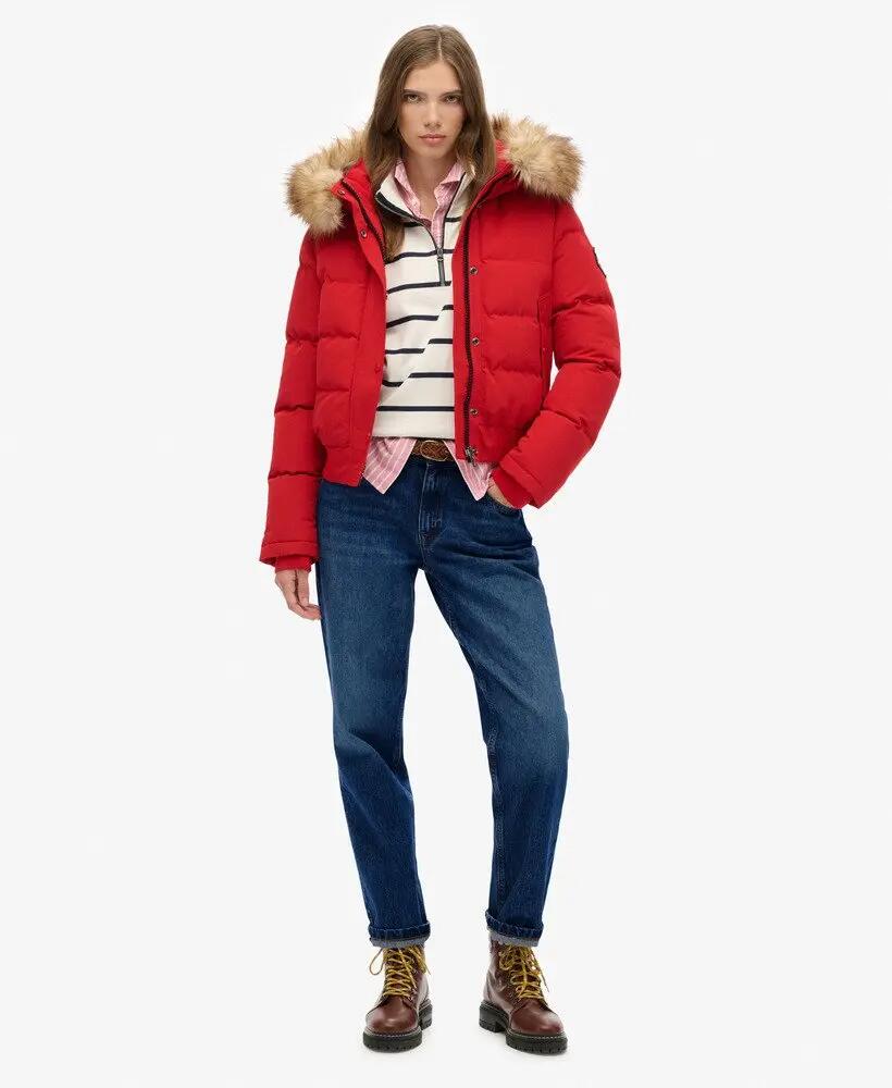 superdry Everest Kapuzen-Bomberjacke Slim Fit aus recyceltem Polyester 4/7