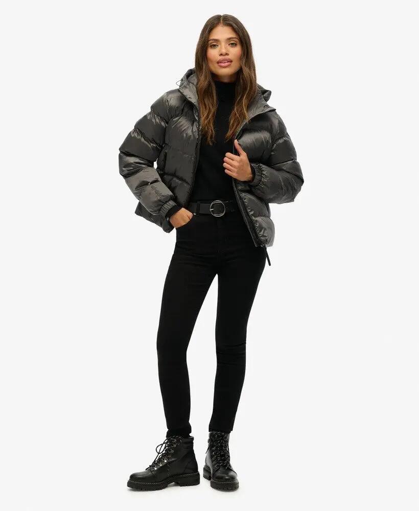 superdry Piumino Sportivo con Cappuccio - Slim e Idrorepellente 3/7