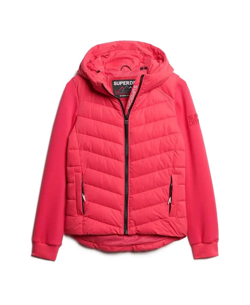 superdry Hooded Storm Hybrid Gewatteerde Jas Active Pink 6/6