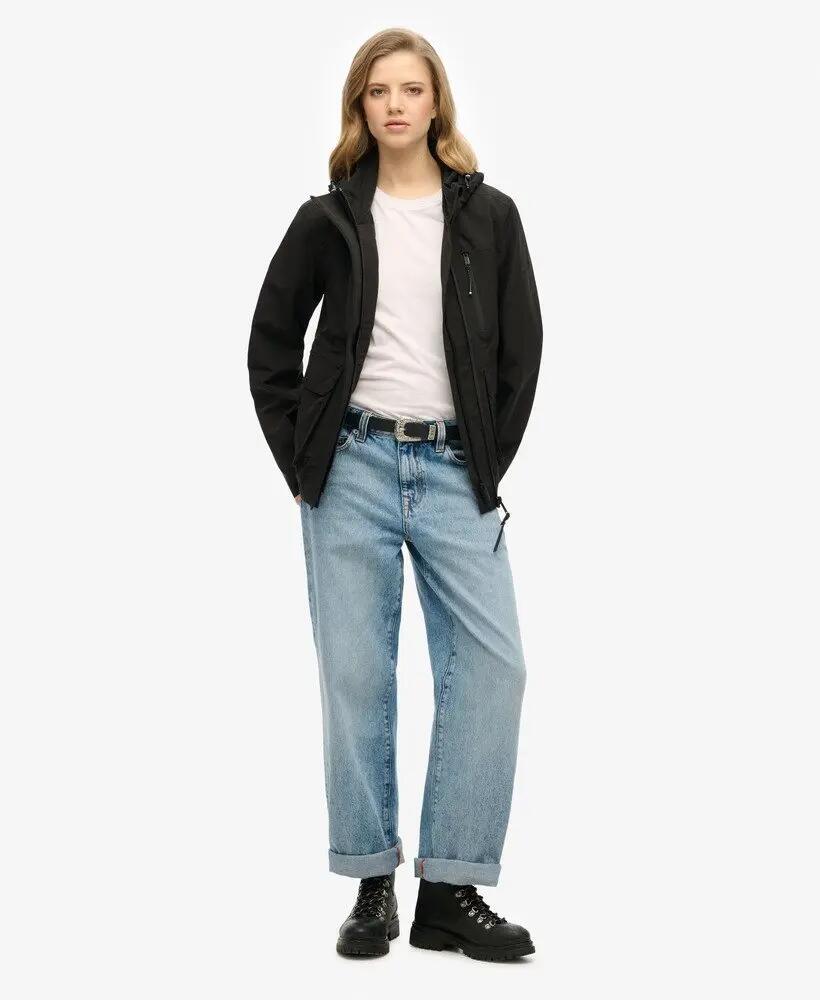 superdry Kurtka z kapturem Ultimate Tech Windbreaker – Slim, Czarna 2/6