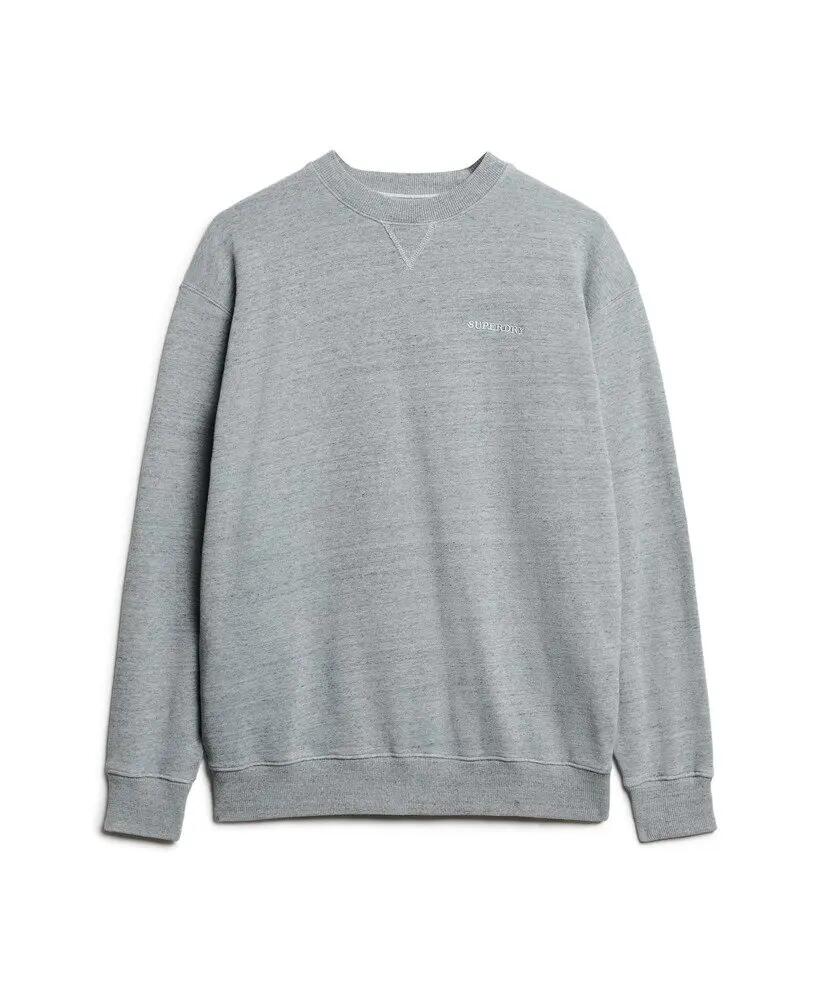 superdry Essential Logo Overdyed Sweater van biologisch katoen - Blue Fog 6/6