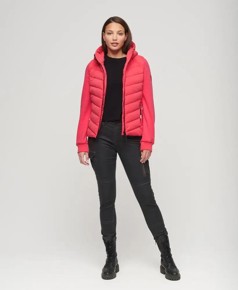 superdry Hooded Storm Hybrid Gewatteerde Jas Active Pink 5/6