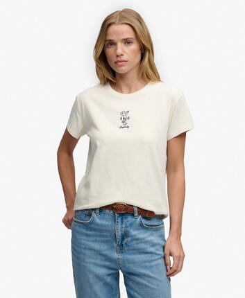 superdry Heritage Nautical Motif T‑Shirt aus 100% Baumwolle – Slim Fit