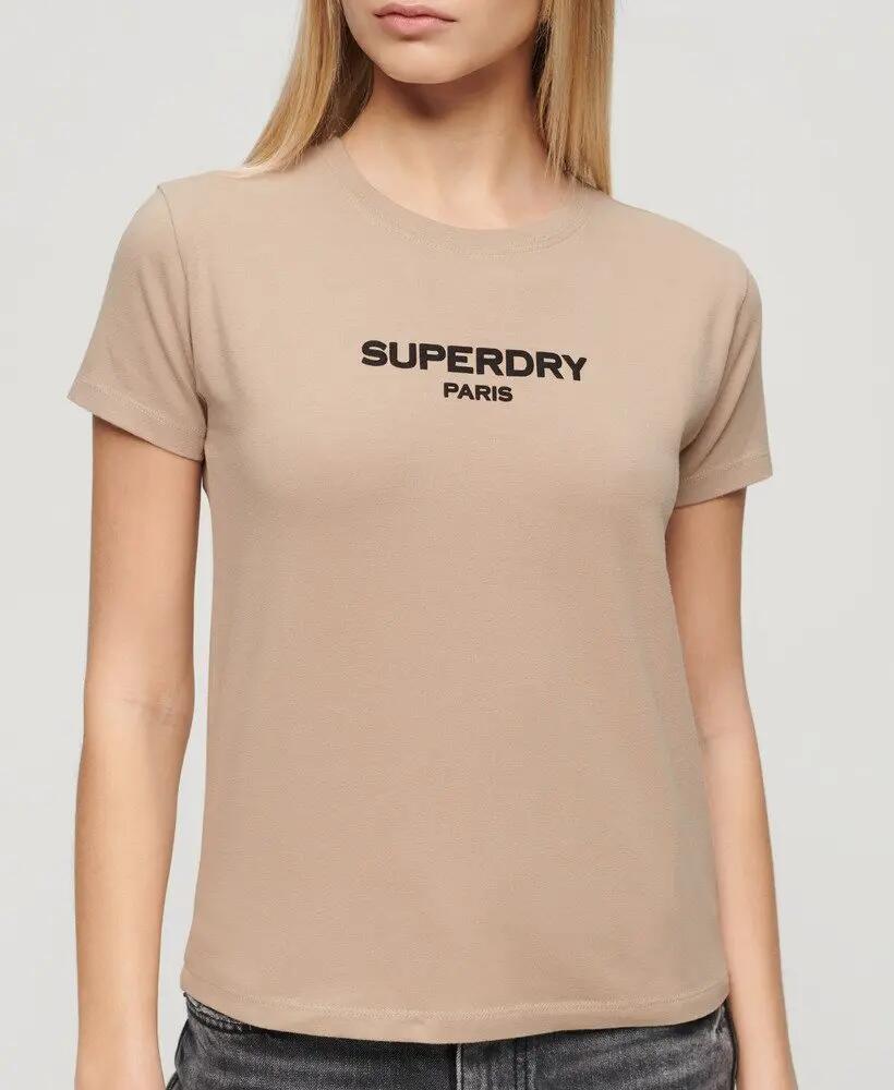 superdry Sport Luxe Logo tailliertes Cropped T-Shirt 7/7