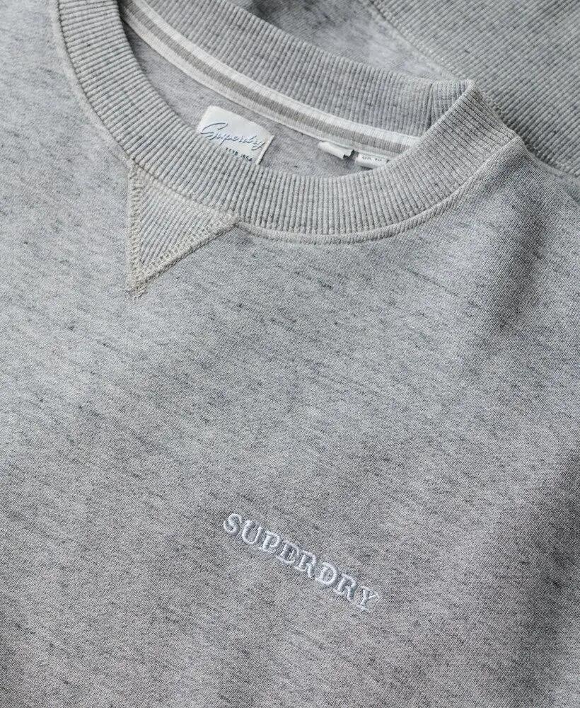 superdry Essential Logo Overdyed Sweater van biologisch katoen - Blue Fog 5/6