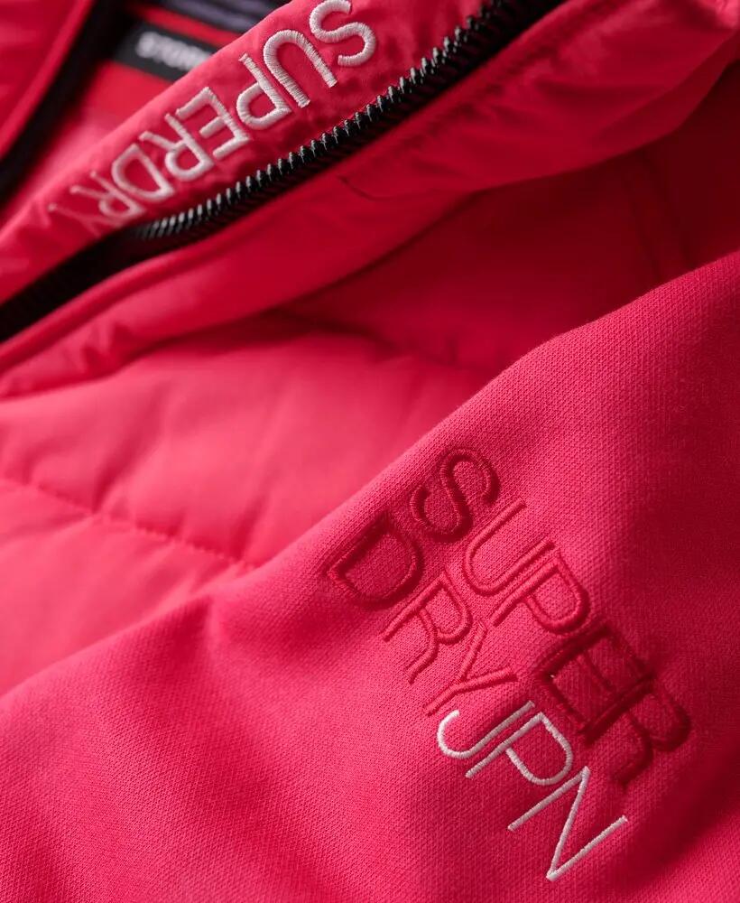 superdry Hooded Storm Hybrid Gewatteerde Jas Active Pink 4/6