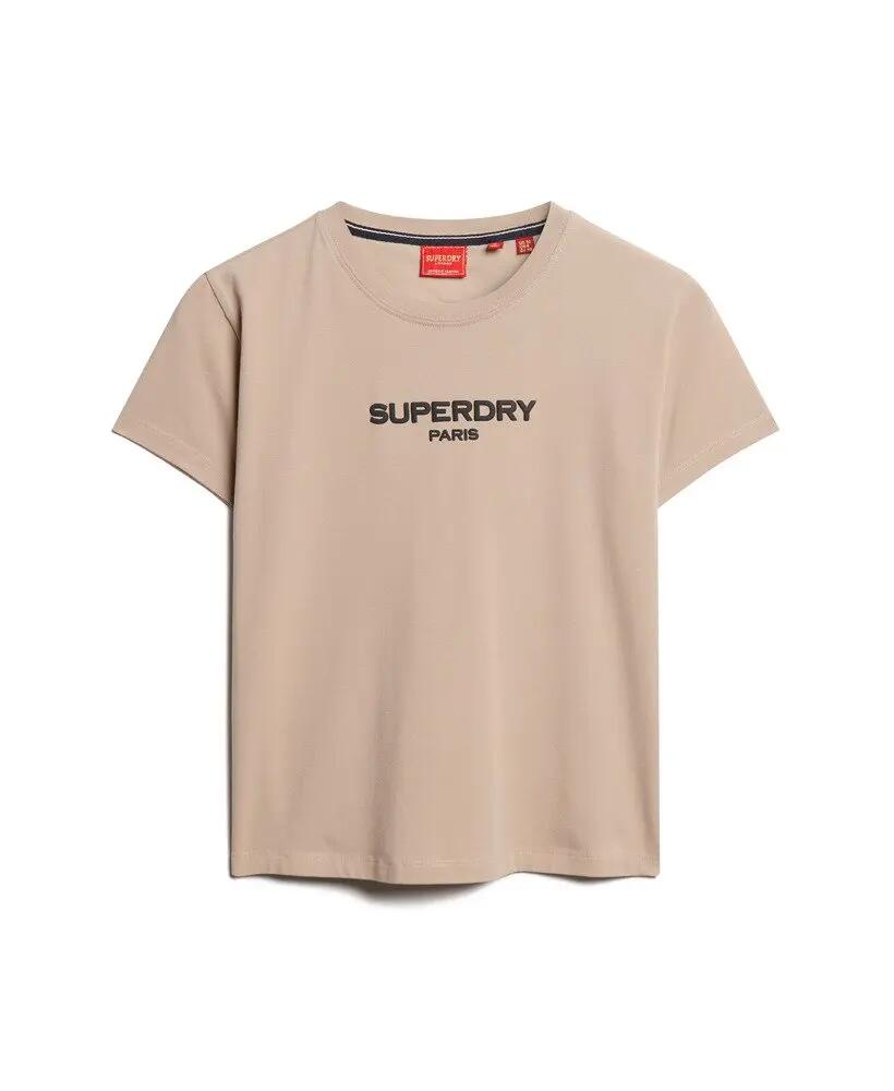superdry Sport Luxe Logo tailliertes Cropped T-Shirt 6/7