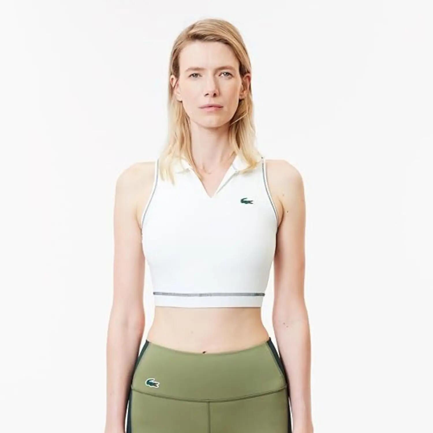 Débardeur ajusté sans manches Lacoste Sport Blanc 6/7